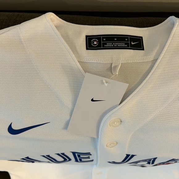 $115 Nike Authentic Toronto Blue Jays MLB Baseball White Jersey Men’s Size M - Picture 5 of 6